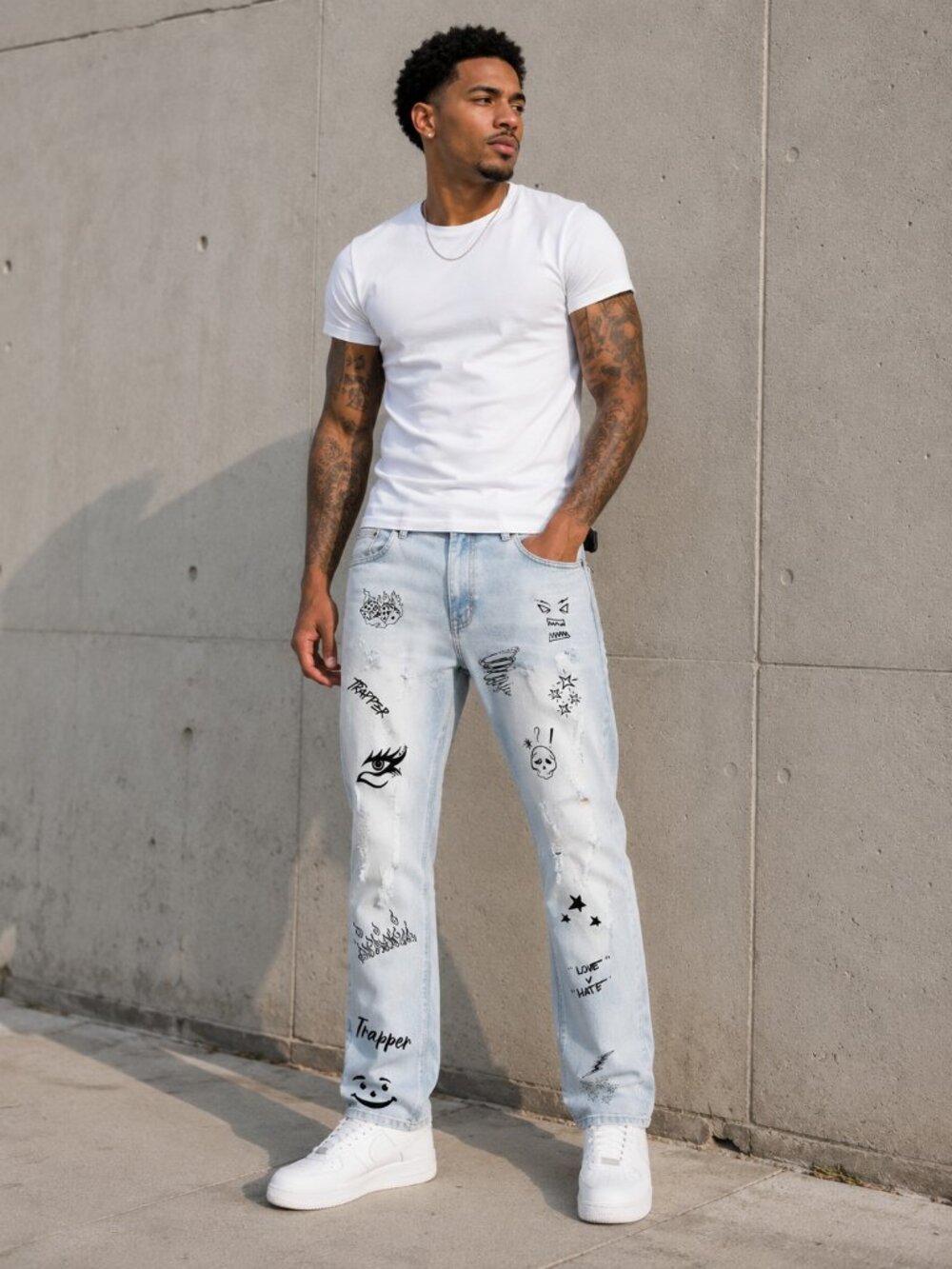 Men's Focus Light Wash Jeans - 36x32